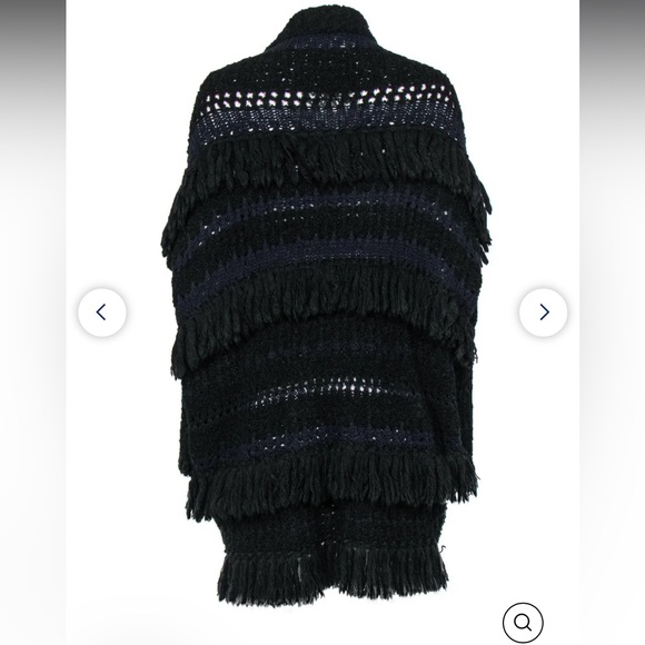 Zadig & Voltaire PIXY FRANGES DELUXE Cardigan Size Small - Picture 2 of 7